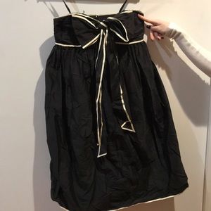 Aeve strapless black and white dress